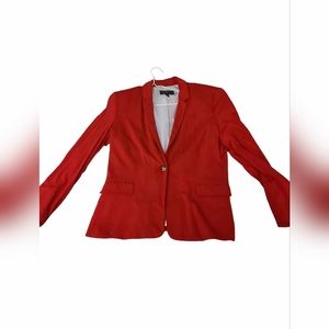 Red XXL cotton blazer